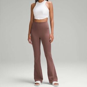 Lululemon Groove Super High-Rised Flared Pants Nulu in Dark Oxide